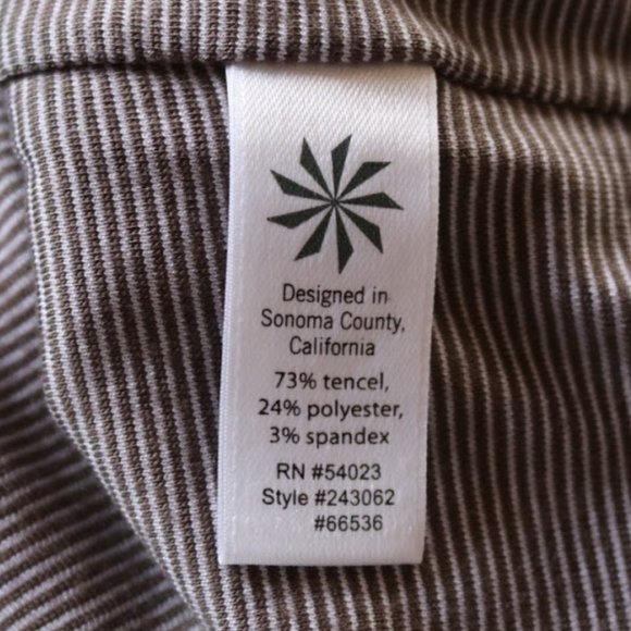 KEEPING Athleta Micro Stripe Westwood Dress Style# 243062 - Picture 12 of 16